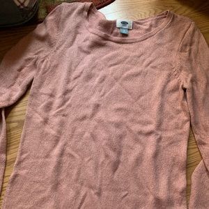 Pink glittery sweater size small